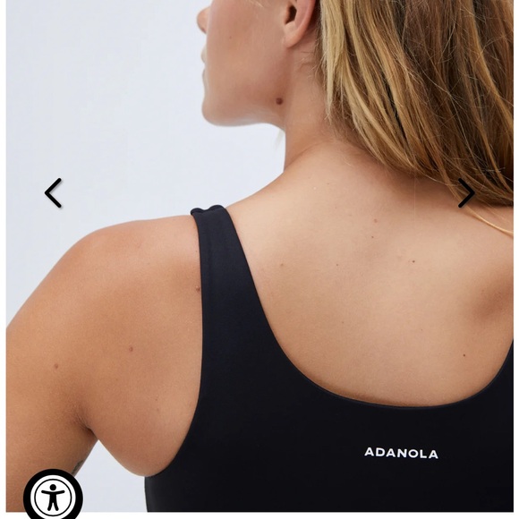 NWT ADANOLA Ultimate Longline Tank Top - Black Size M - Picture 3 of 5